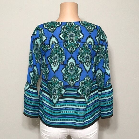 New. Kari Blue blouse. NWOT - Picture 3 of 6